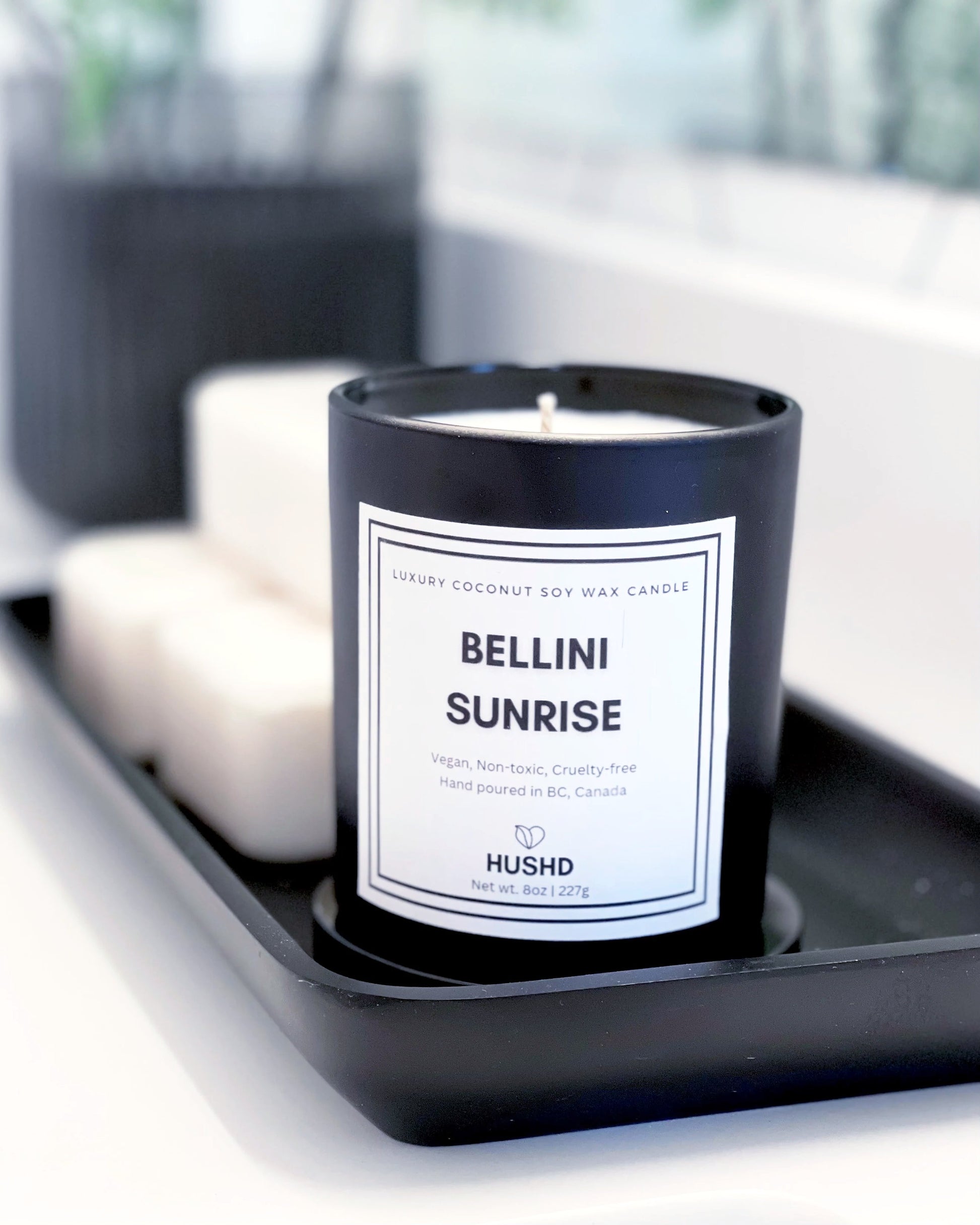 Bellini Sunrise, natural, non-toxic oils, vegan, coconut soy wax candle, cruelty-free