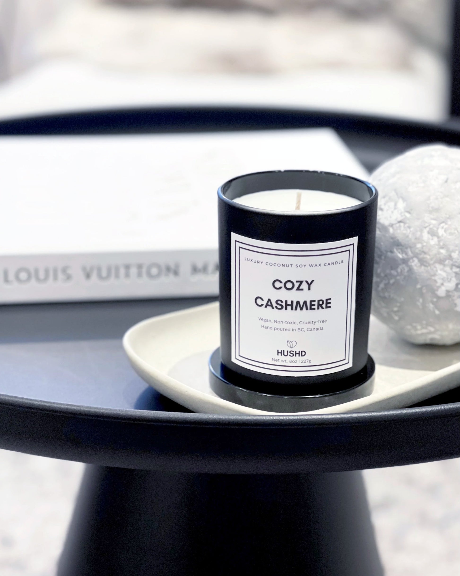 Cozy cashmere, soft, wool, comfort, comfy cozy, warm, natural, non-toxic oils, vegan, coconut soy wax candle, cruelty-free